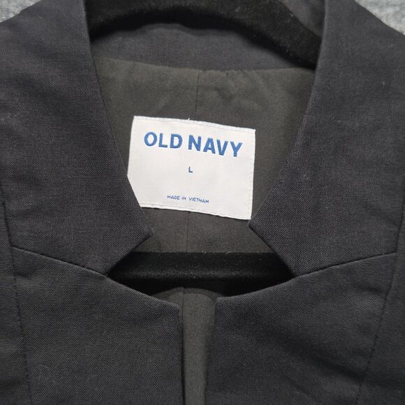 Old Navy Blazer Womens Large Black Single Button Lined Workwear Career Office - Picture 3 of 8